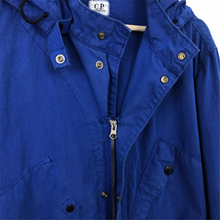 Load image into Gallery viewer, C.P Company Blue Goggle Hooded Overshirt - Extra Large (XL) PTP 21.5"