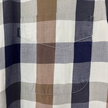 Load image into Gallery viewer, Aquascutum Block Check Short Sleeved Shirt - Small (S) PTP 21.25"