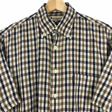Load image into Gallery viewer, Aquascutum House Check Short Sleeved Shirt - Medium (M) PTP 23"