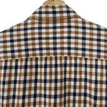 Load image into Gallery viewer, Aquascutum House Check Long Sleeved Shirt - Medium (M) PTP 21.75"
