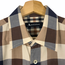Load image into Gallery viewer, Aquascutum Block Check Long Sleeved Shirt - Medium (M) PTP 20.75"