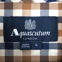 Load image into Gallery viewer, Aquascutum House Check Long Sleeved Shirt - Large (L) PTP 22"