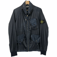 Load image into Gallery viewer, Stone Island Navy Mussola Gommata Jacket - Medium (M) PTP 22"