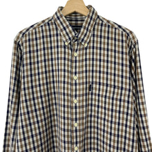Load image into Gallery viewer, Aquascutum House Check Long Sleeved Shirt - Large (L) PTP 24"