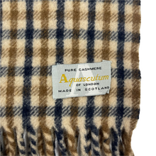 Load image into Gallery viewer, Aquascutum Classic House Check Pure Cashmere Scarf - One Size Fits All