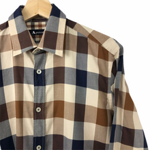Load image into Gallery viewer, Aquascutum Block Check Long Sleeved Shirt - Small (S) PTP 20.25"