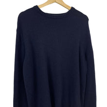 Load image into Gallery viewer, Paul and Shark Navy Crew Neck Eco Wool Sweater - Large (L) PTP 21.5"