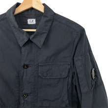 Load image into Gallery viewer, C.P Company Navy Pocket Lens Overshirt - Small (S) PTP 19.75"
