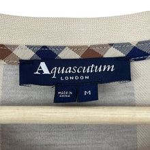 Load image into Gallery viewer, Aquascutum Block Check Short Sleeved T-Shirt - Medium (M) PTP 22"