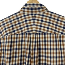 Load image into Gallery viewer, Aquascutum House Check Long Sleeved Shirt - Large (L) PTP 22.5"