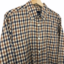 Load image into Gallery viewer, Aquascutum House Check Long Sleeved Shirt - Large (L) PTP 22"