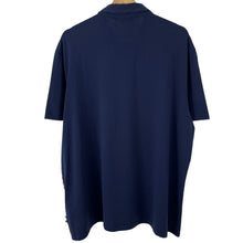 Load image into Gallery viewer, Aquascutum Navy / House Check Short Sleeved Polo - Triple Extra Large (XXXL) PTP 26"