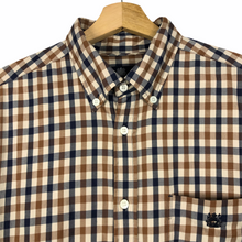 Load image into Gallery viewer, Aquascutum House Check Long Sleeved Shirt - Large (L) PTP 22"
