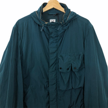 Load image into Gallery viewer, C.P Company Emerald Nylon Shimmer Multi Pocket Goggle Jacket - 52 PTP 23.25"
