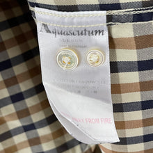 Load image into Gallery viewer, Aquascutum House Check Short Sleeved Shirt - Large (L) PTP 23.5"