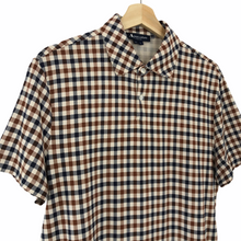 Load image into Gallery viewer, Aquascutum House Check Short Sleeved Polo - Large (L) PTP 21"