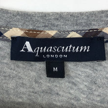 Load image into Gallery viewer, Aquascutum Grey Short Sleeved Pocket T-Shirt - Medium (M) PTP 21"