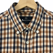 Load image into Gallery viewer, Aquascutum House Check Long Sleeved Shirt - Large (L) PTP 22"