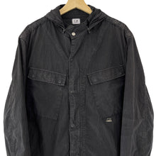 Load image into Gallery viewer, C.P Company Black Goggle Hooded Overshirt - Double Extra Large (XXL) PTP 24"