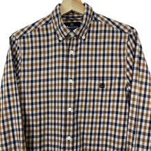 Load image into Gallery viewer, Aquascutum House Check Long Sleeved Shirt - Small (S) PTP 19"