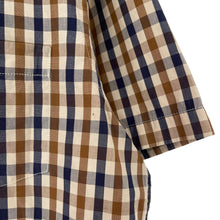 Load image into Gallery viewer, Aquascutum House Check Short Sleeved Shirt - Extra Large (XL) PTP 22"