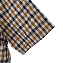Load image into Gallery viewer, Aquascutum House Check Short Sleeved Shirt - Large (L) PTP 21"