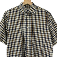 Load image into Gallery viewer, Aquascutum House Check Short Sleeved Shirt - Small (S) PTP 21.75"