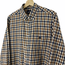 Load image into Gallery viewer, Aquascutum House Check Long Sleeved Shirt - Large (L) PTP 22"