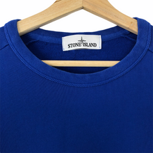 Load image into Gallery viewer, Stone Island Blue Crew Neck Logo Sweater - Extra Large (XL) PTP 24"