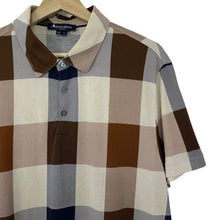 Load image into Gallery viewer, Aquascutum Block Check Short Sleeved Polo - Extra Large (XL) PTP 22"