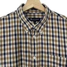 Load image into Gallery viewer, Aquascutum House Check Short Sleeved Shirt - Large (L) PTP 23.5"