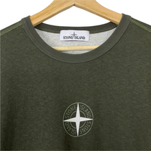 Load image into Gallery viewer, Stone Island Olive Short Sleeved Logo T-Shirt - Large (L) PTP 22.5"