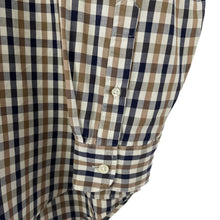 Load image into Gallery viewer, Aquascutum House Check Long Sleeved Shirt - Large (L) PTP 25"
