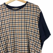 Load image into Gallery viewer, Aquascutum Navy / Check Short Sleeved T-Shirt - Double Extra Large (XXL) PTP 25.5"