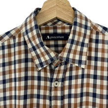 Load image into Gallery viewer, Aquascutum House Check Long Sleeved Shirt - Medium (M) PTP 21.75"