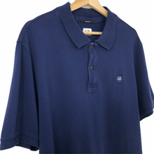Load image into Gallery viewer, C.P Company Navy Blue Short Sleeved Polo - Extra Large (XL) PTP 23.5"
