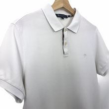 Load image into Gallery viewer, Aquascutum White Short Sleeved Logo Polo - Medium (M) PTP 20"