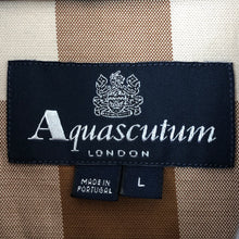 Load image into Gallery viewer, Aquascutum Check Short Sleeved Shirt - Large (L) PTP 21.75"