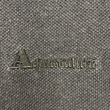 Load image into Gallery viewer, Aquascutum Navy / Check Collar Short Sleeved Polo - Medium (M) PTP 18.75"