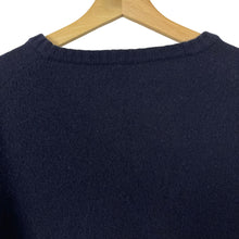 Load image into Gallery viewer, Paul and Shark Navy Crew Neck Wool Sweater - Large (L) PTP 22.5"