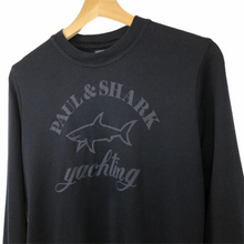 Load image into Gallery viewer, Paul and Shark Navy Logo Crew Neck Sweater - Small (S) PTP 19"