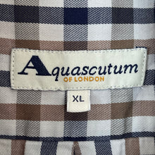 Load image into Gallery viewer, Aquascutum House Check Short Sleeved Shirt - Extra Large (XL) PTP 26.5"
