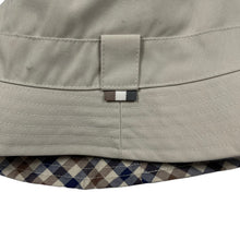 Load image into Gallery viewer, Aquascutum House Check / Beige Reversible Bucket Hat - One Size Fits All