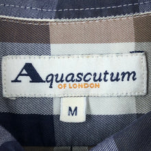Load image into Gallery viewer, Aquascutum Block Check Long Sleeved Shirt - Medium (M) PTP 23"