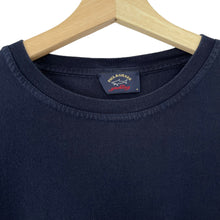 Load image into Gallery viewer, Paul and Shark Navy Short Sleeved Pocket Logo T-Shirt - Medium (M) PTP 19.5"
