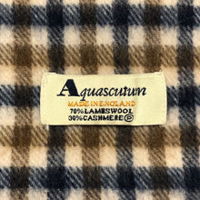 Load image into Gallery viewer, Aquascutum Classic House Check Lambswool / Cashmere Scarf - One Size Fits All