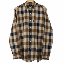 Load image into Gallery viewer, Aquascutum Block Check Long Sleeved Shirt - Large (L) PTP 21.75"