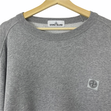 Load image into Gallery viewer, Stone Island Grey Crew Neck Logo Sweater - Triple Extra Large (XXXL) PTP 29.75"