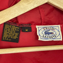 Load image into Gallery viewer, Vintage Red Lacoste Izod Half Zip Cagoule - Medium (M) PTP 22.75"