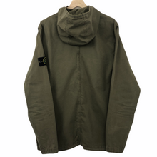 Load image into Gallery viewer, Stone Island Khaki Zip Up Hooded Overshirt - Extra Large (XL) PTP 23.75"